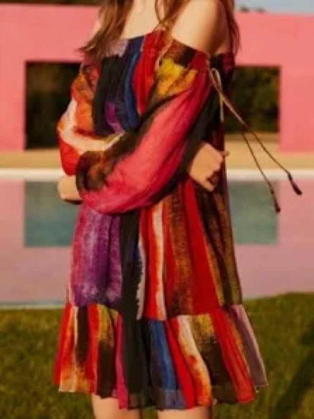 Floreat by Anthropologie Off the Shoulder Party Feminine Dress